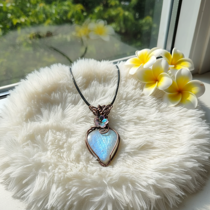 African Moonstone Pendant - Connie’s Crystals 