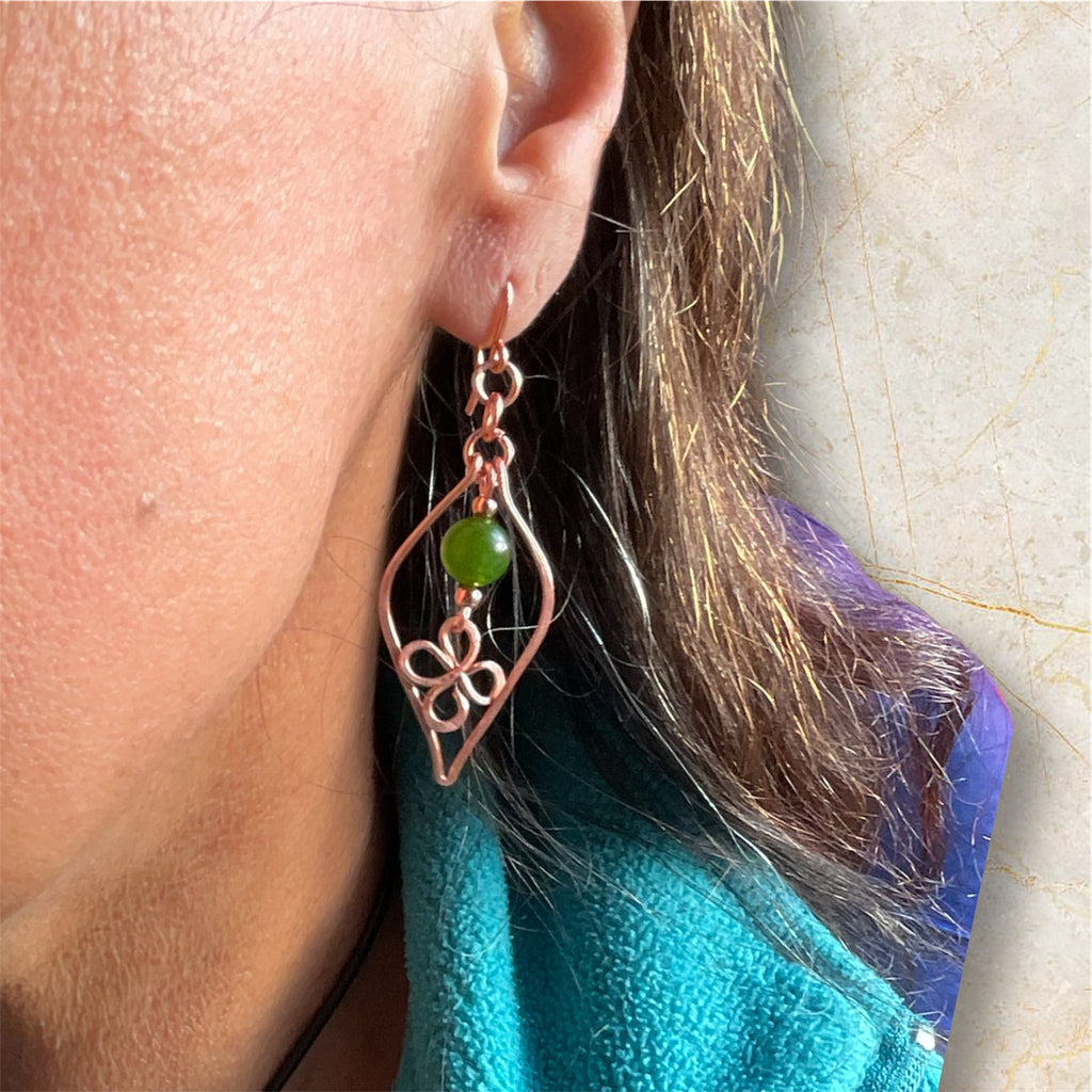 Jade Dangle Earrings