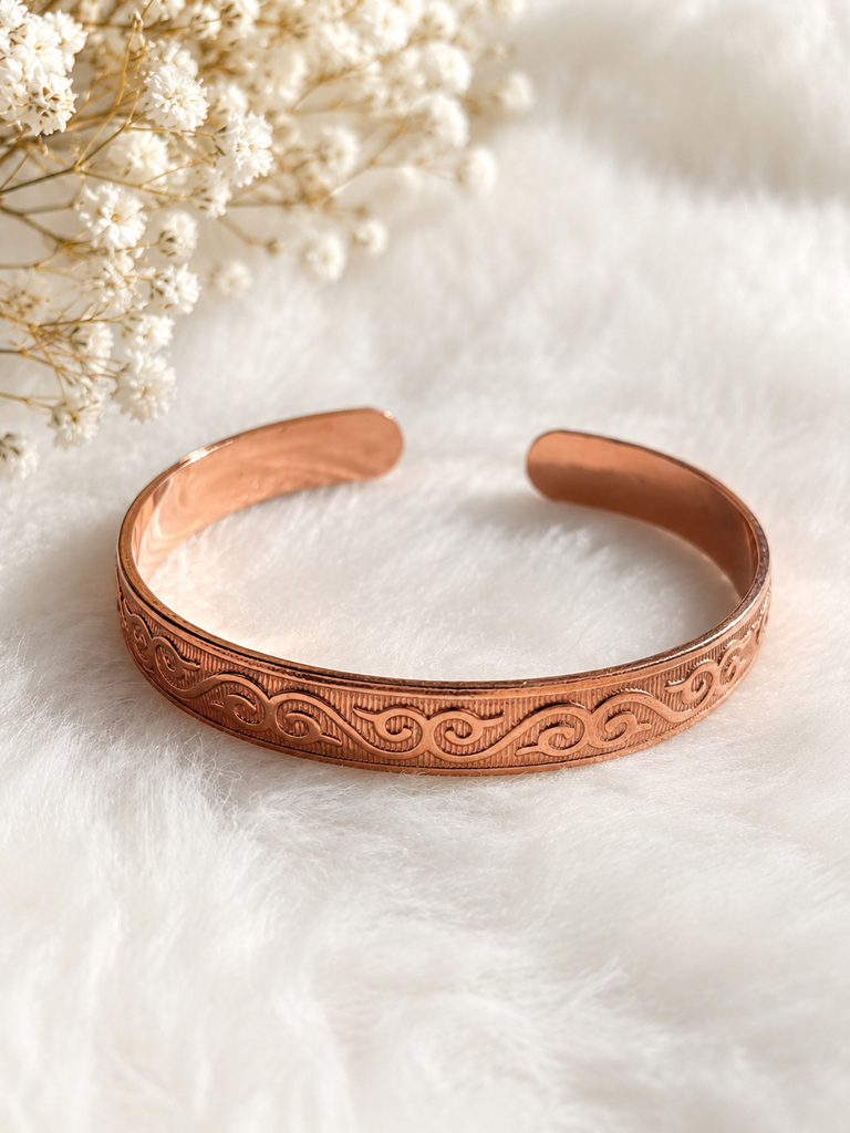 Solid Copper Cuff Bracelet - Connie’s Crystals 