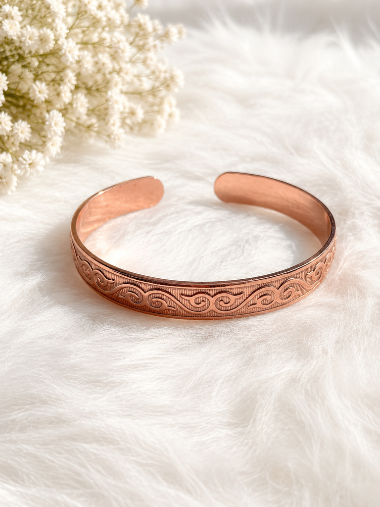 Solid Copper Cuff Bracelet - Connie’s Crystals 