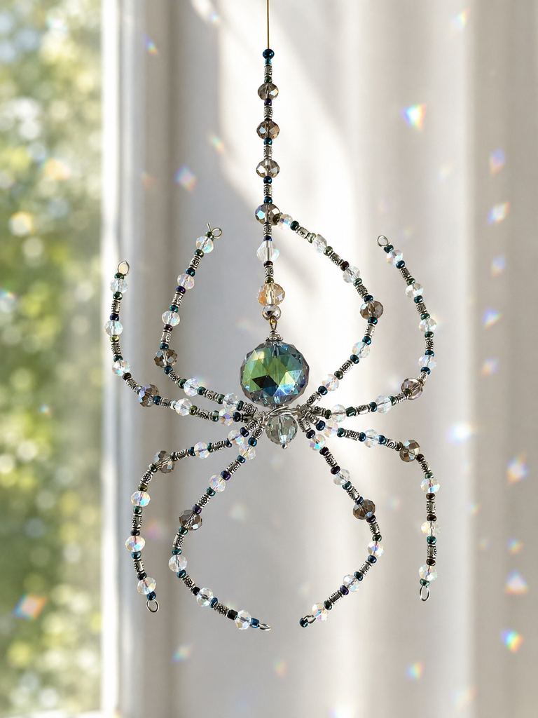 Crystal Spider Sun Catchers