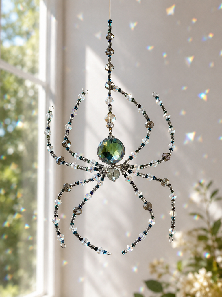 Crystal Spider Sun Catchers