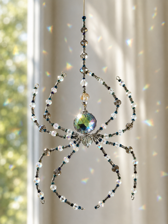 Crystal Spider Sun Catchers
