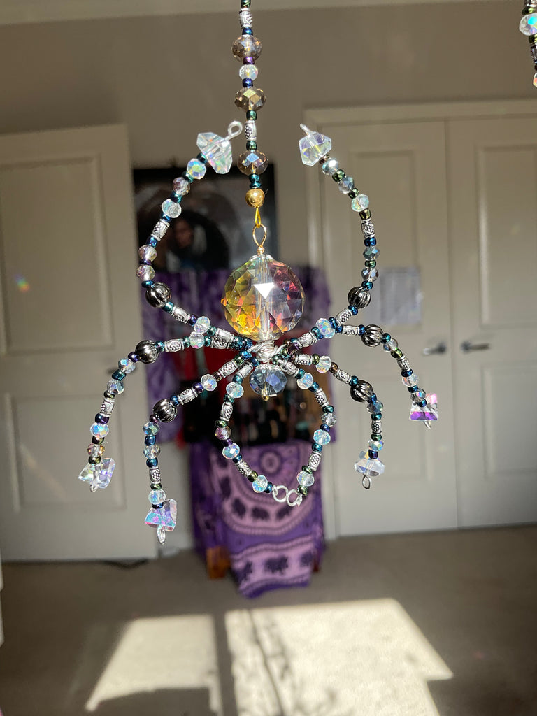 Crystal Spider Sun Catchers