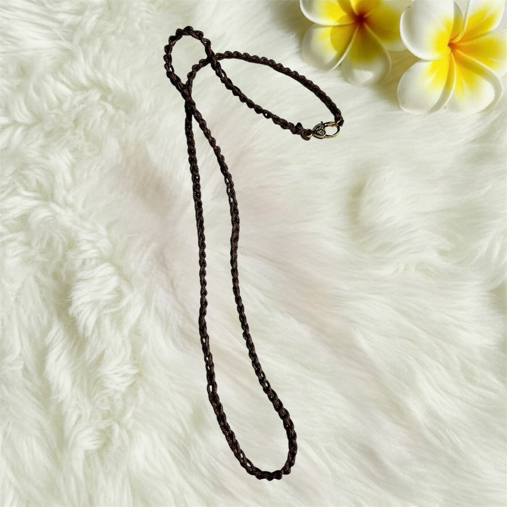 Handmade Black/Brown Cord & Leather Necklaces - Connie’s Crystals 