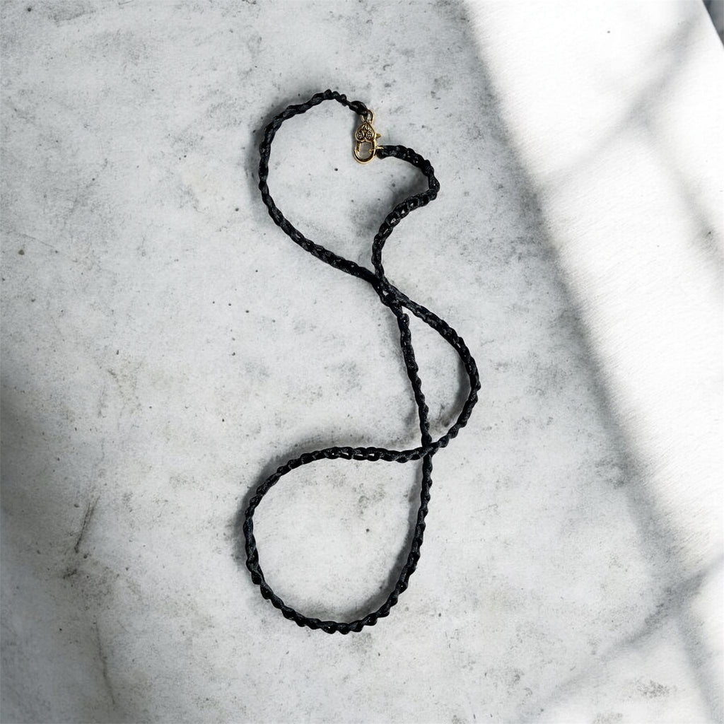 Handmade Black/Brown Cord & Leather Necklaces - Connie’s Crystals 