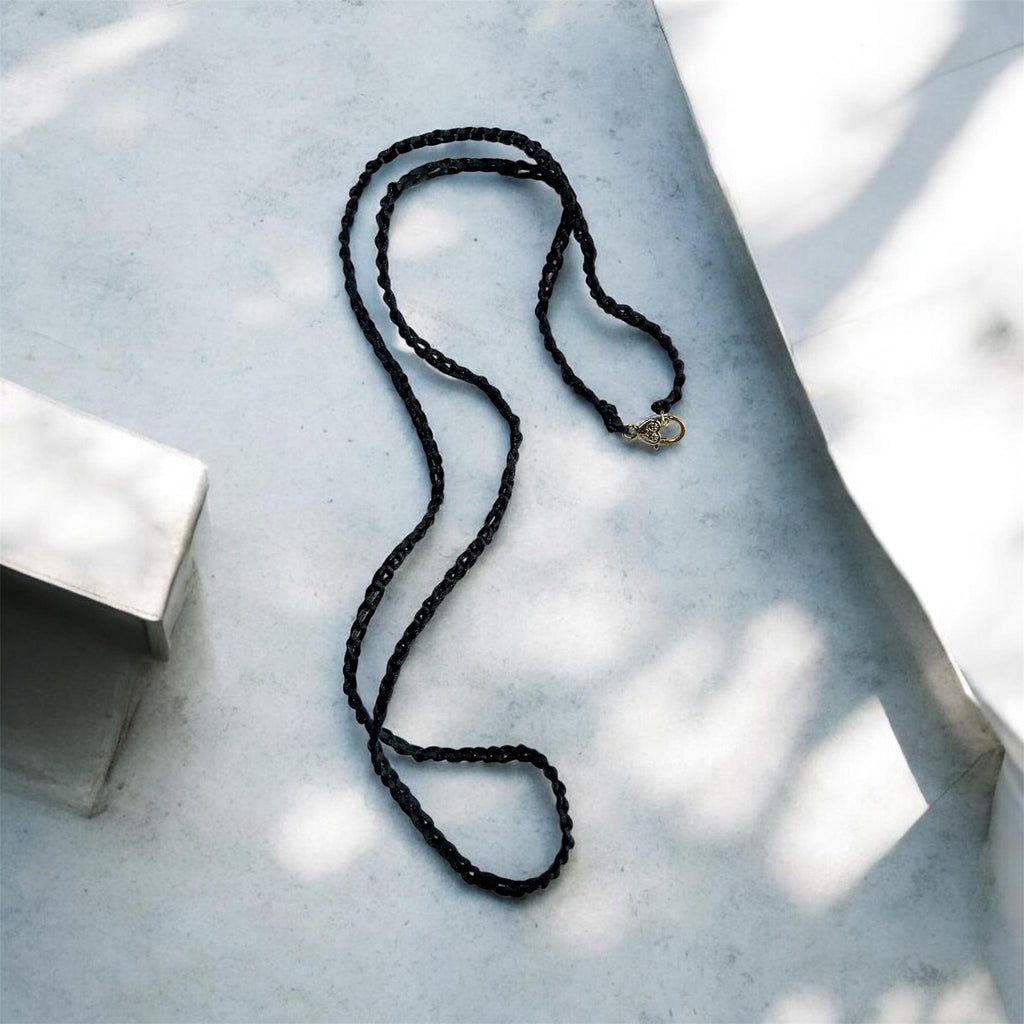 Handmade Black/Brown Cord & Leather Necklaces - Connie’s Crystals 