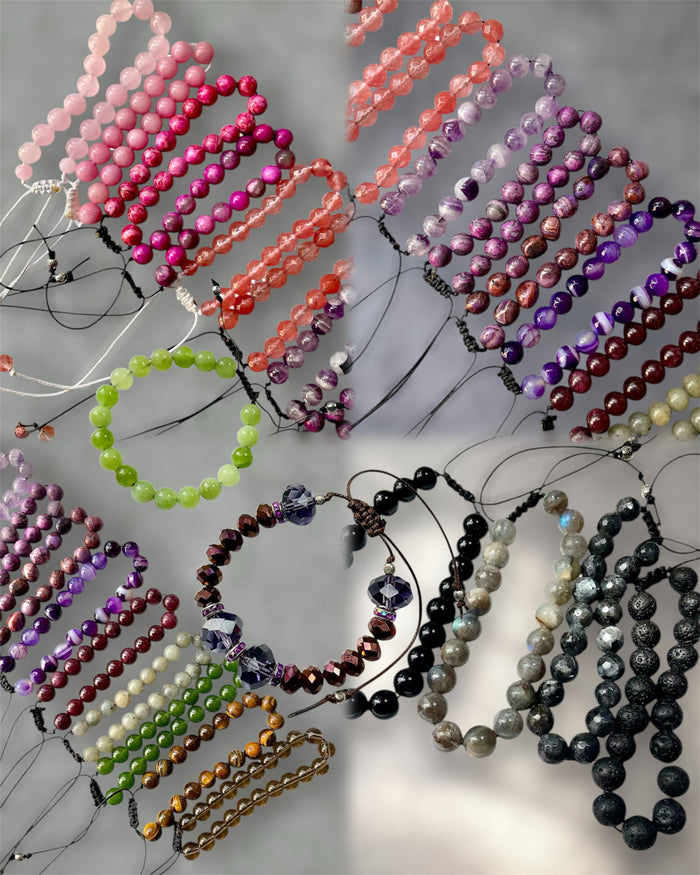 Gemstone Adjustable Bracelets