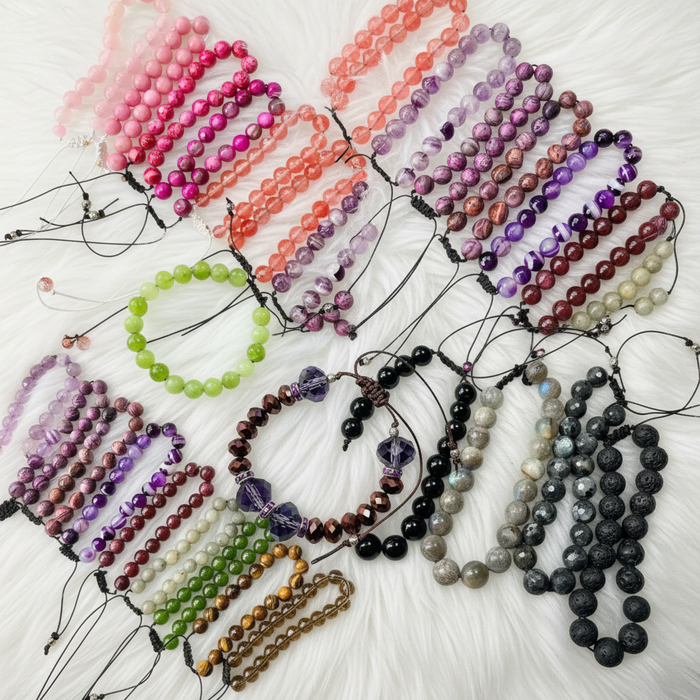 Gemstone Adjustable Bracelets - Connie’s Crystals 