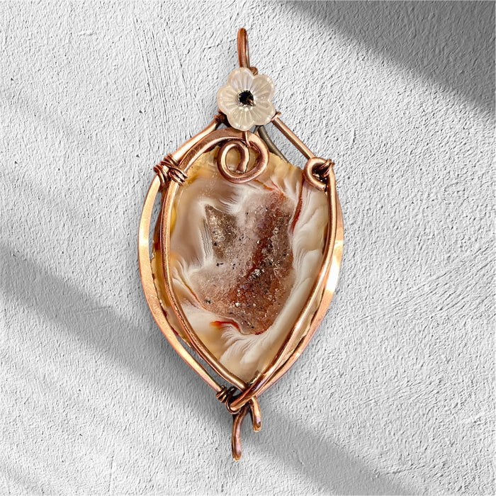 Druzy Geode Agate Pendant