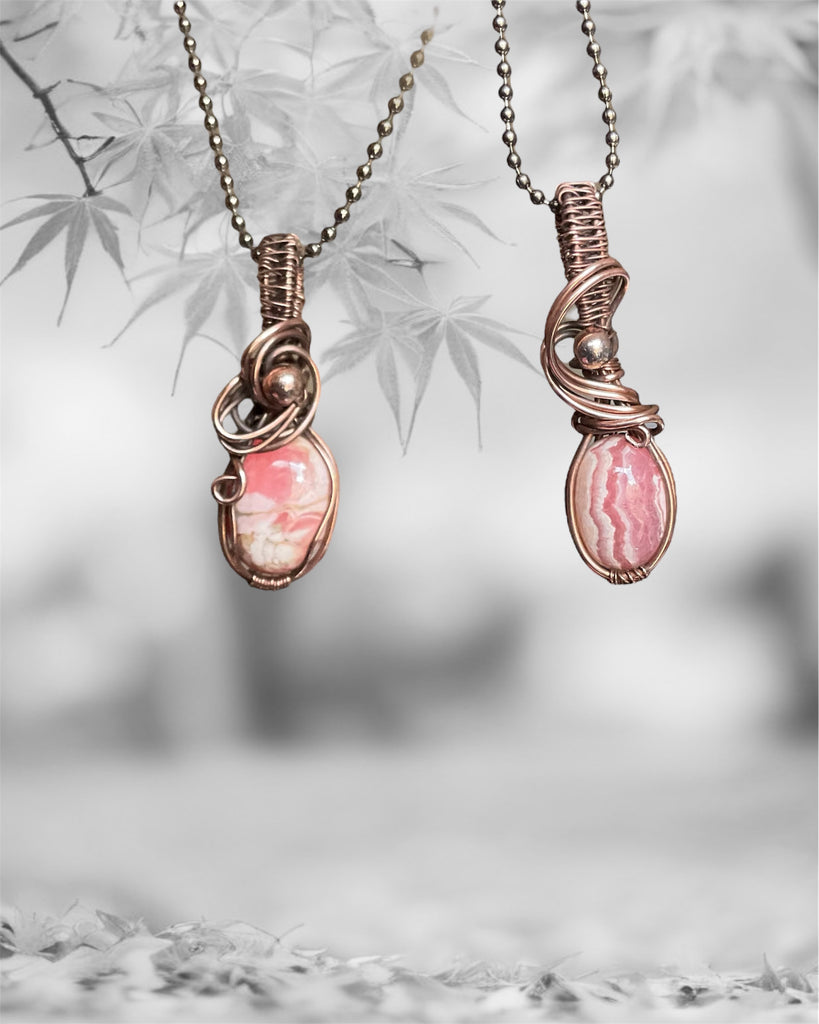 Rhodochrosite Mini Pendants