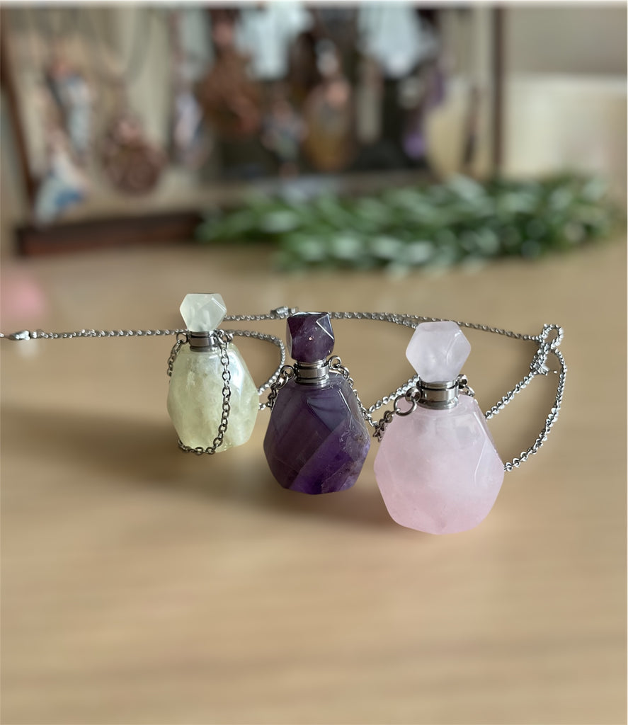 Crystal Perfume Bottle Necklaces - Connie’s Crystals 