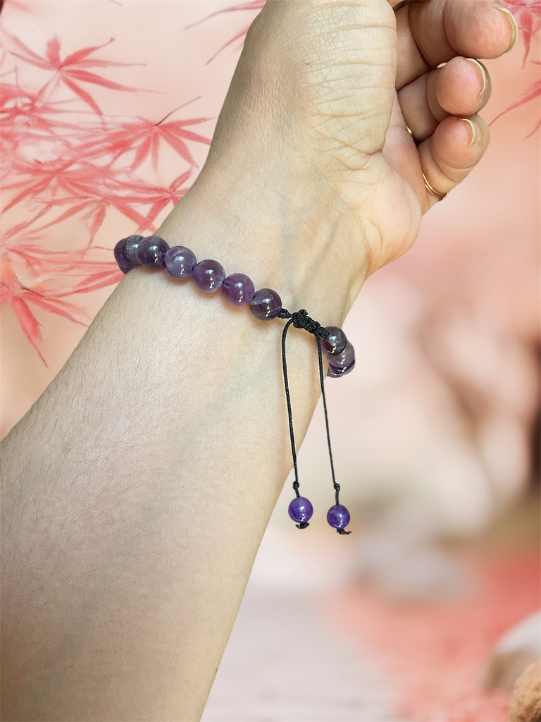 Amethyst Handmade Adjustable Bracelet