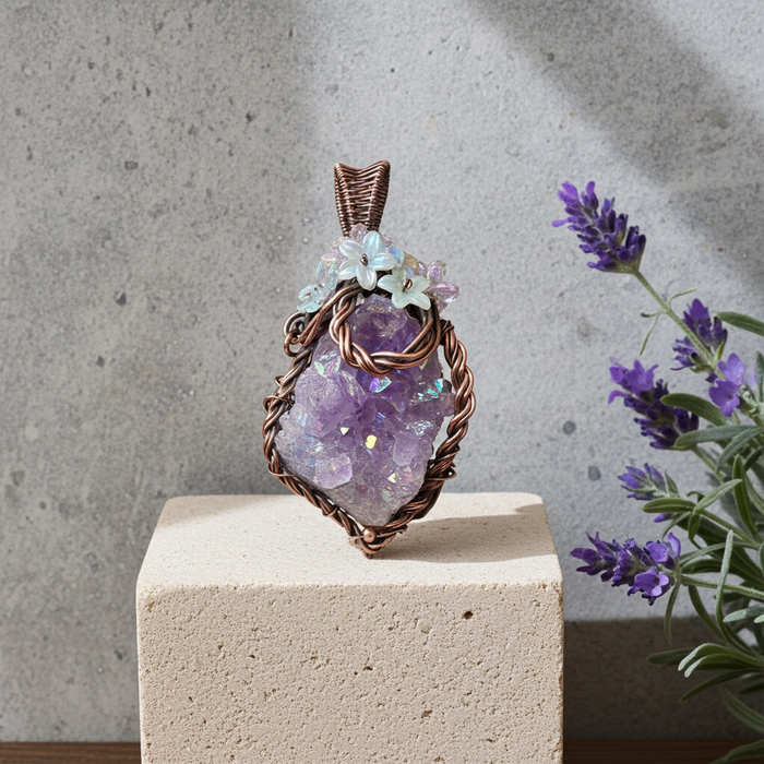 Amethyst Aura Quartz