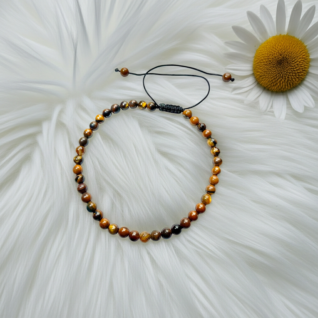 Triple Protection, Tiger Eye and Obsidian Bracelets