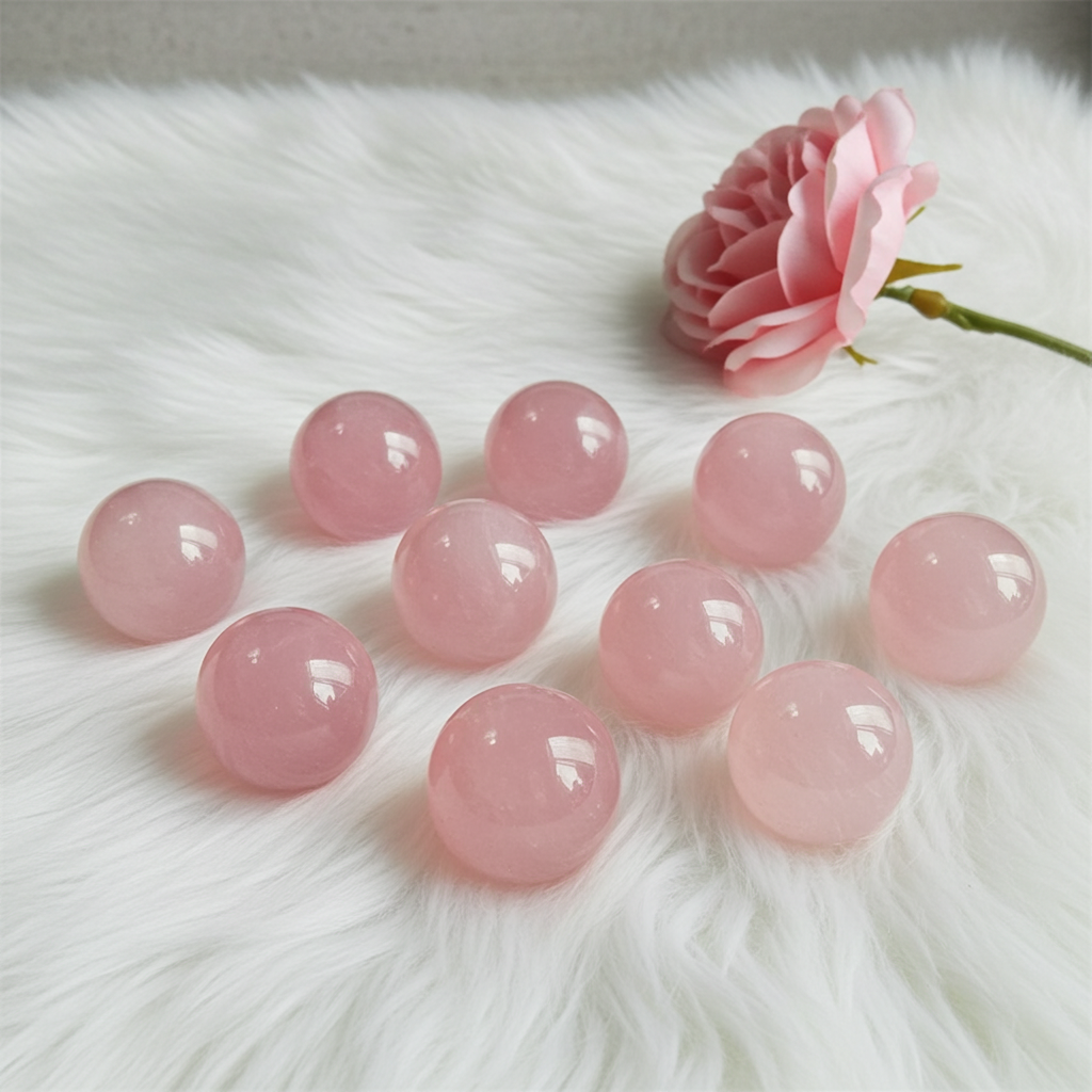 Rose Quartz Spheres