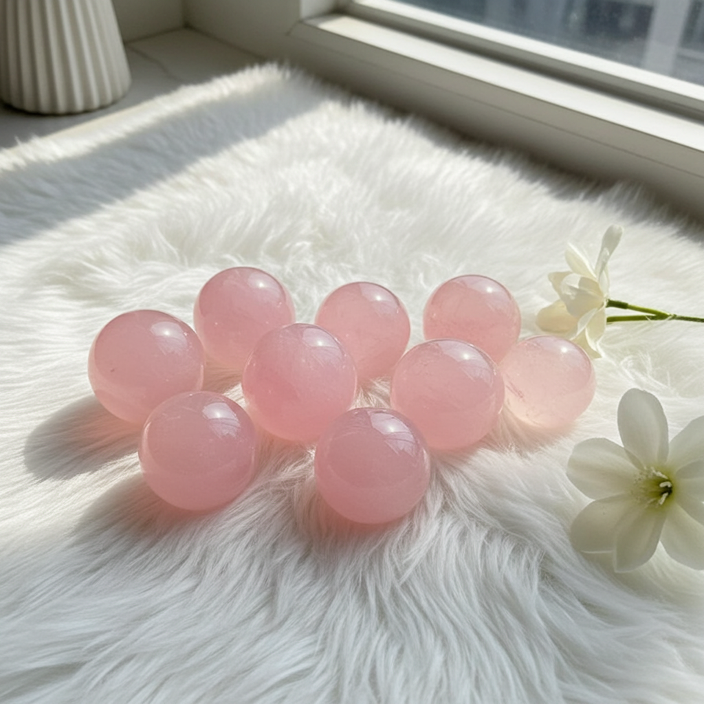 Rose Quartz Spheres