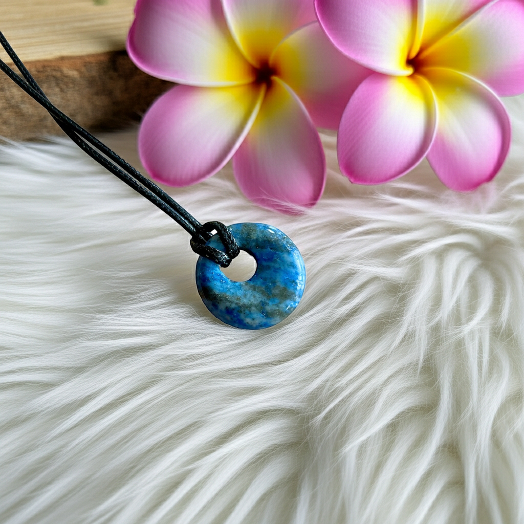 Pi Stone Gemstone Donut Pendant