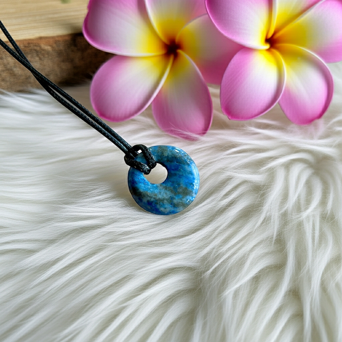 Pi Stone Gemstone Donut Pendant