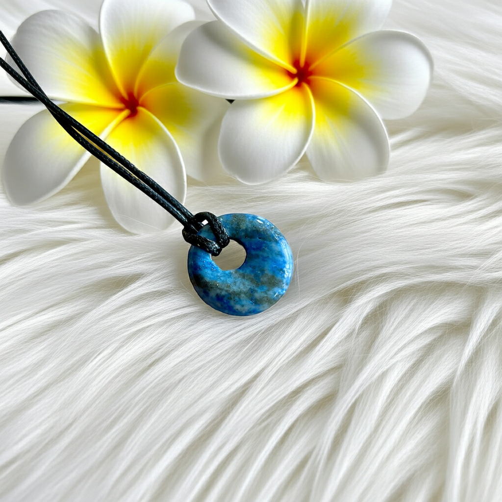 Pi Stone Gemstone Donut Pendant