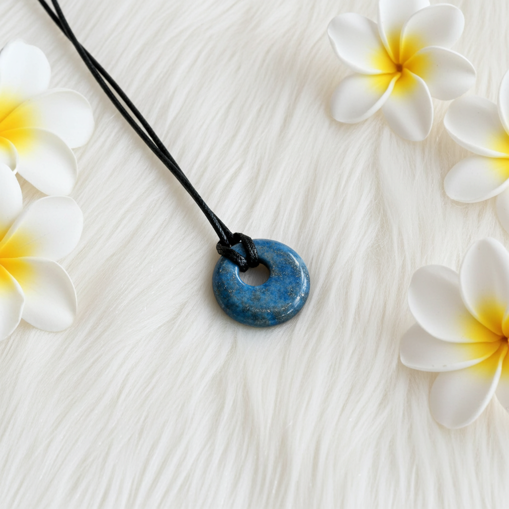 Pi Stone Gemstone Donut Pendant