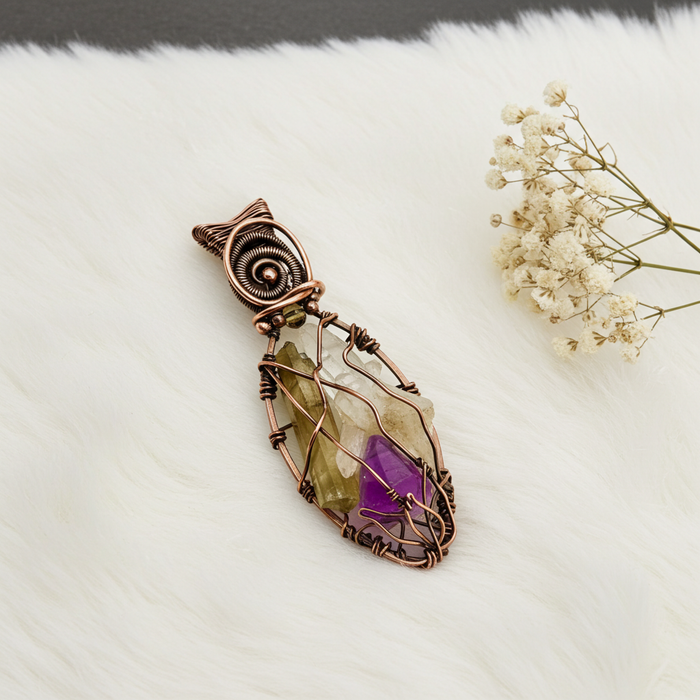 Triple Protection Crystal Pendant - Connie’s Crystals 