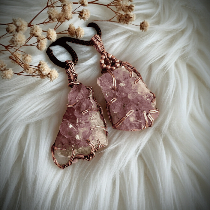 Amethyst Cluster Pendants - Connie’s Crystals 