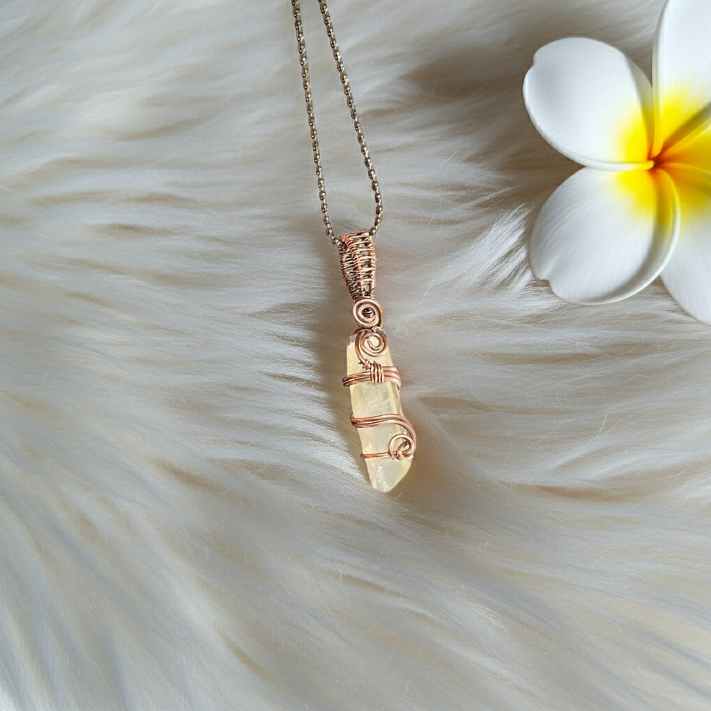 Sunstone Wire Wrapped Point - Connie’s Crystals 