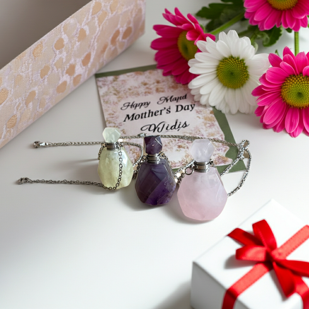 Crystal Perfume Bottle Necklaces