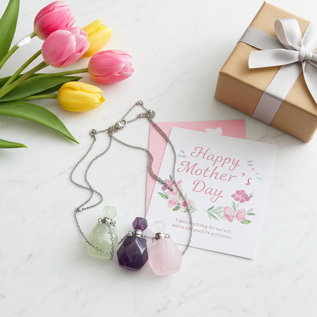 Crystal Perfume Bottle Necklaces