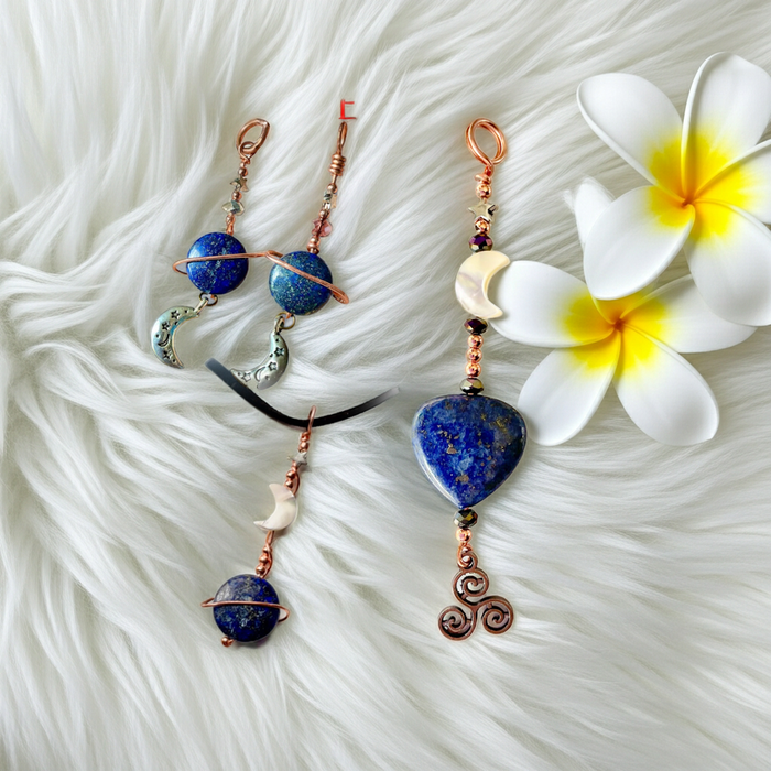 Lapis Lazuli Celestial Choker Pendants