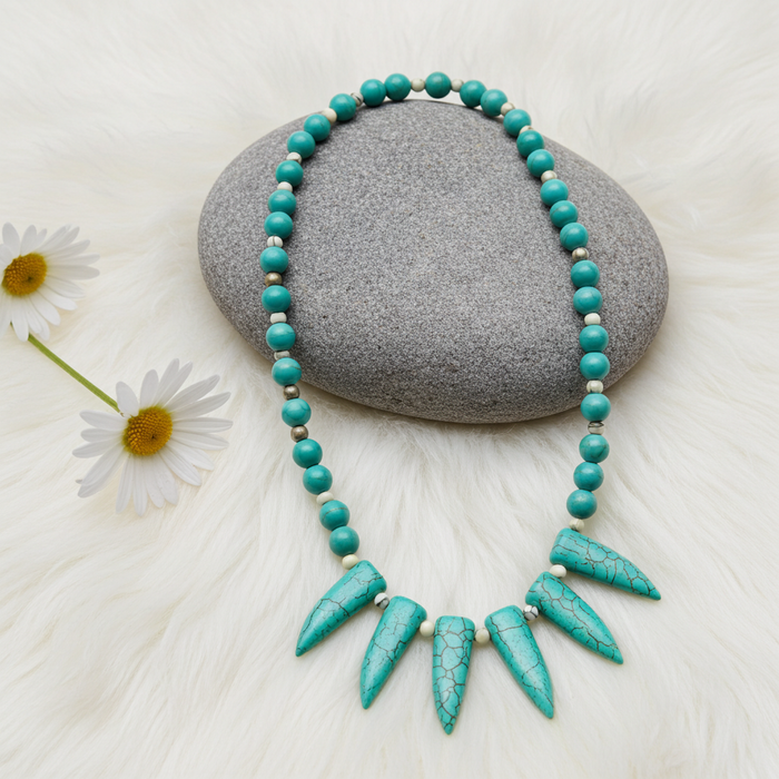 💙 Spike Statement Necklace - Connie’s Crystals 