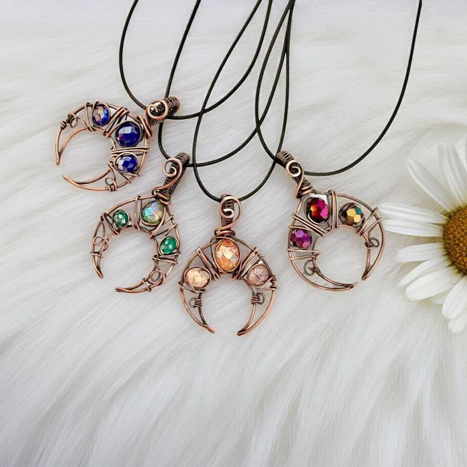 Crescent Moon Crystal Pendants – Mystical Beauty & Cosmic Energy - Connie’s Crystals 