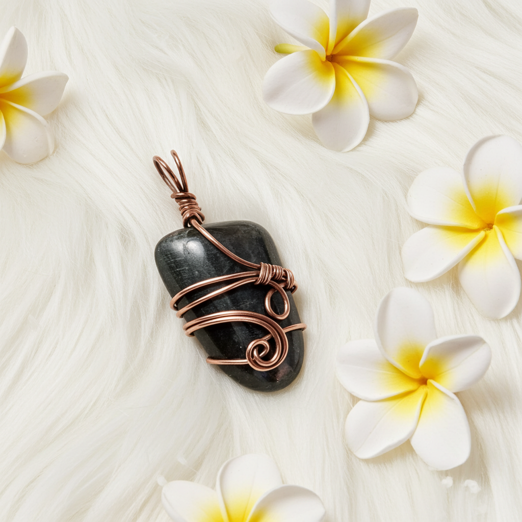 Blue Tiger Eye Wire Wrapped Pendants - Connie’s Crystals 