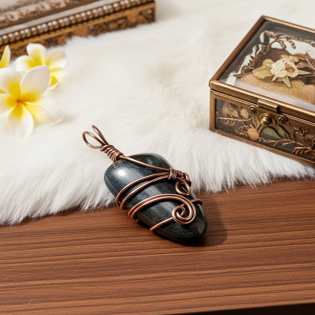 Blue Tiger Eye Wire Wrapped Pendants - Connie’s Crystals 