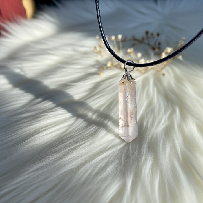 Clear Quartz Point with Inclusions - Connie’s Crystals 