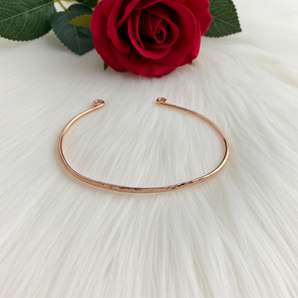 Hammered Copper Cuff Bracelet