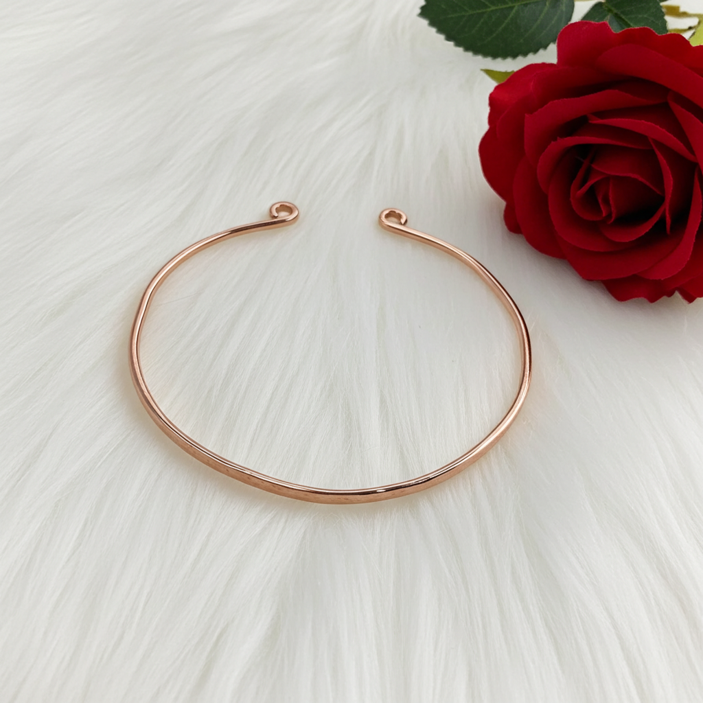 Hammered Copper Cuff Bracelet