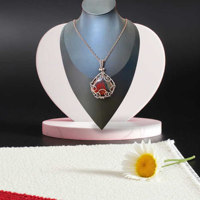 Bloodstone Wire Wrapped Pendant - Connie’s Crystals 