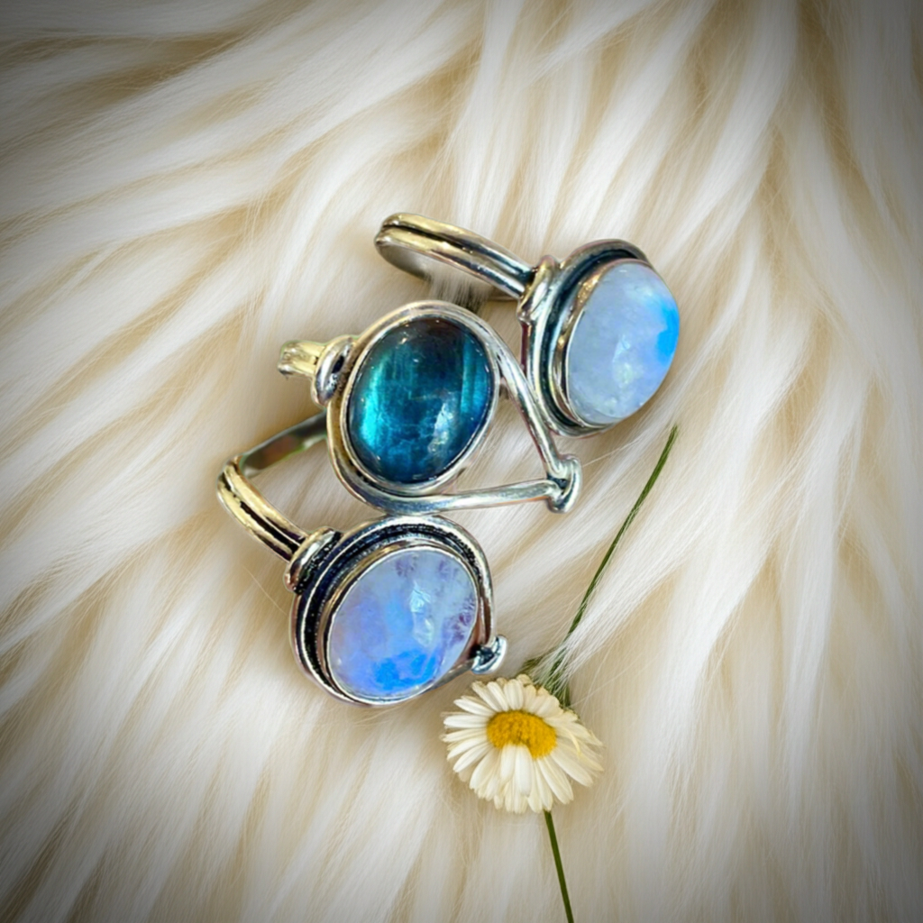 Sterling Silver Gemstone Rings - Connie’s Crystals 