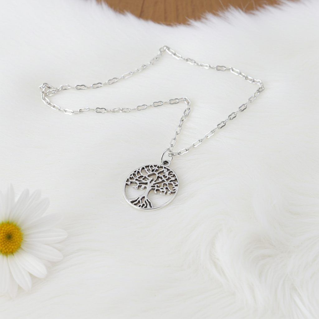 Tibetan Silver Tree of Life Pendant