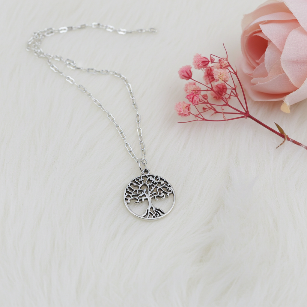 Tibetan Silver Tree of Life Pendant