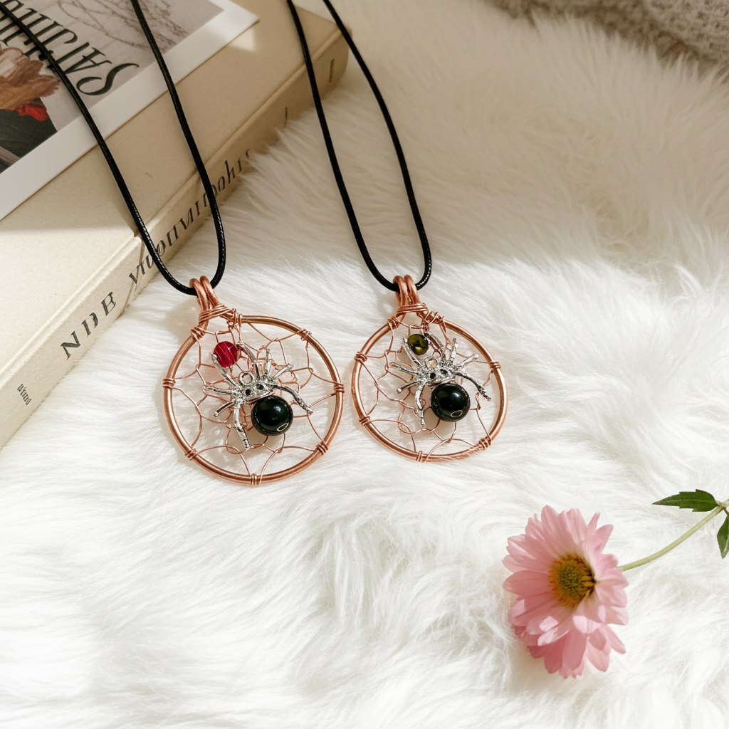 Halloween Spooky Spider Pendants - Connie’s Crystals 