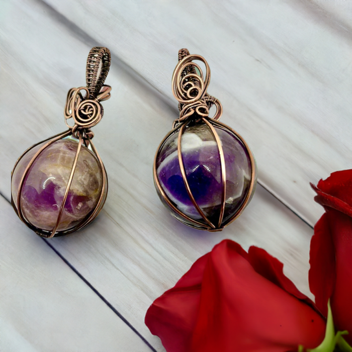 Amethyst Sphere Pendants - Connie’s Crystals 