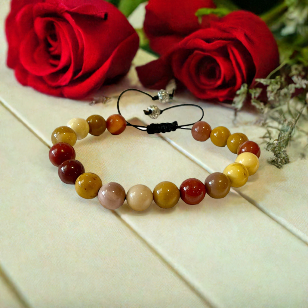Mookaite Jasper Handmade Adjustable Bracelet - Connie’s Crystals 