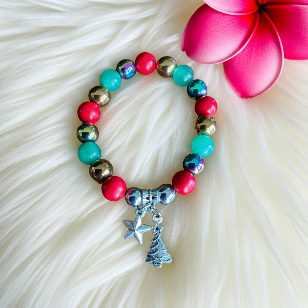 Gemstone Christmas Bracelet - Connie’s Crystals 
