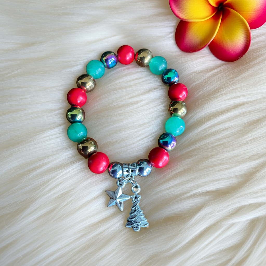 Gemstone Christmas Bracelet - Connie’s Crystals 