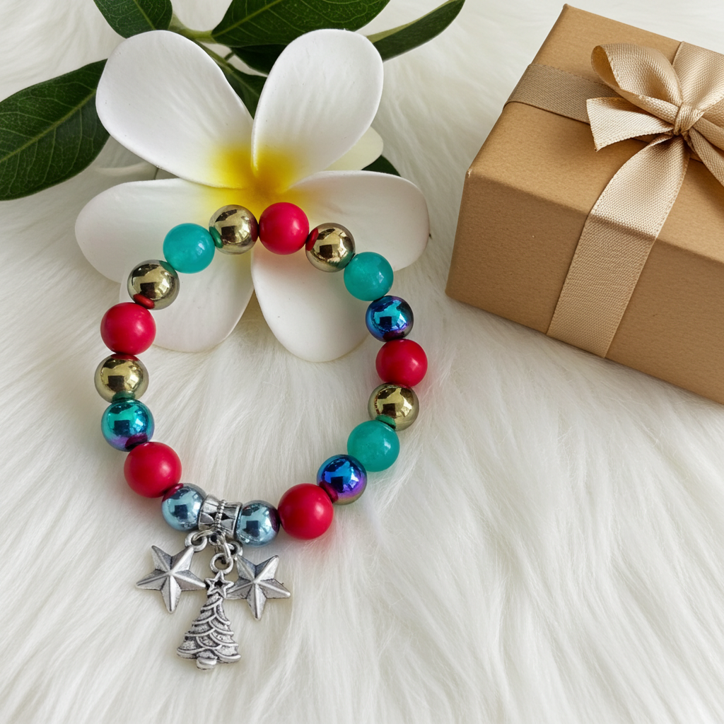 Gemstone Christmas Bracelet - Connie’s Crystals 