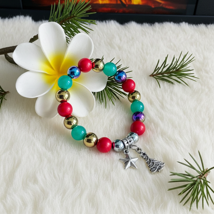 Gemstone Christmas Bracelet - Connie’s Crystals 