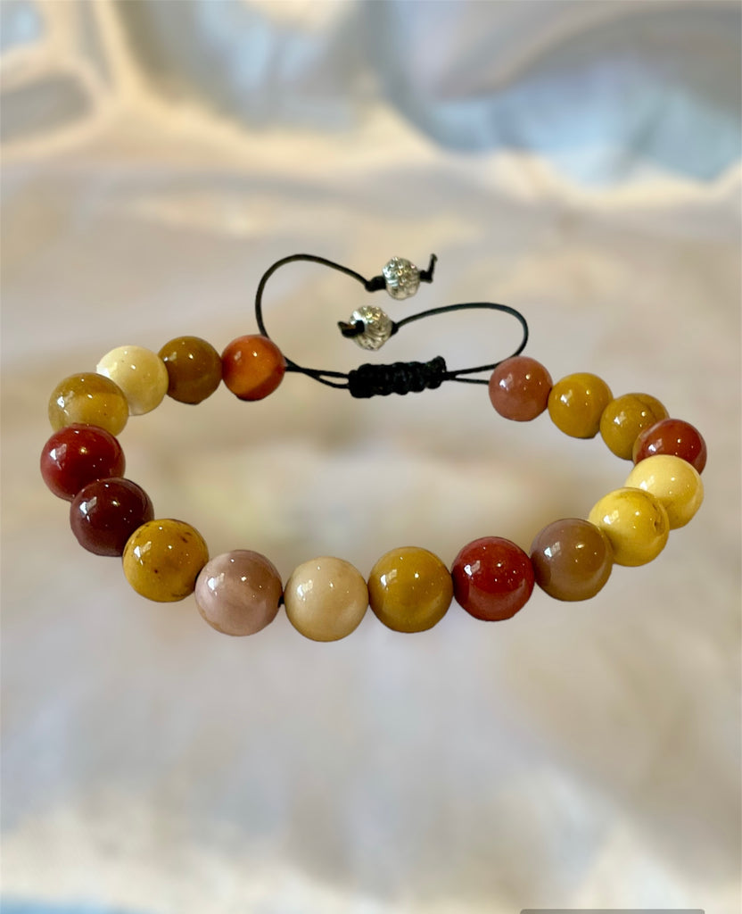 Mookaite Jasper Handmade Adjustable Bracelet - Connie’s Crystals 